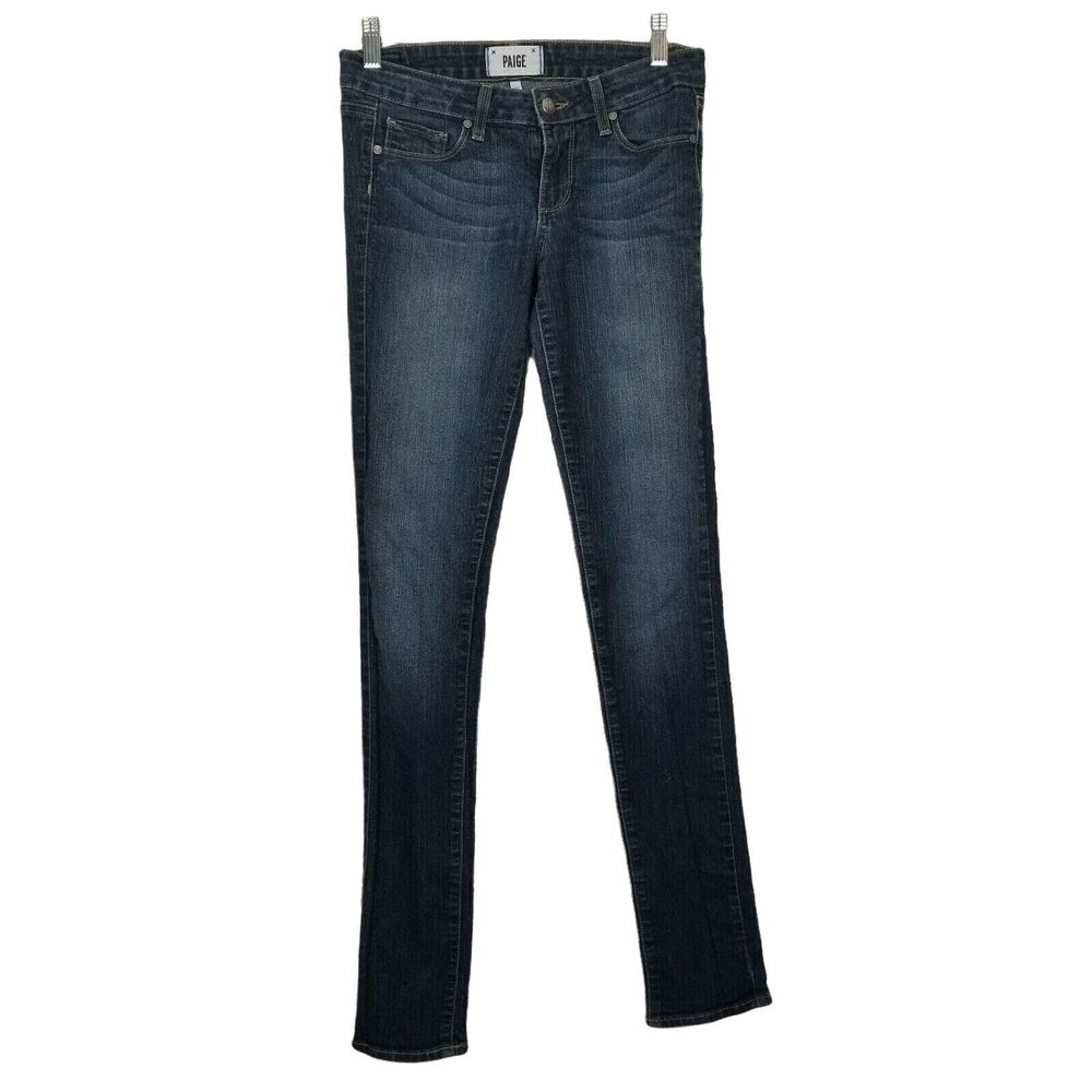 Paige Womens Jeans Size 25 Peg Skinny Blue Denim Medium Wash